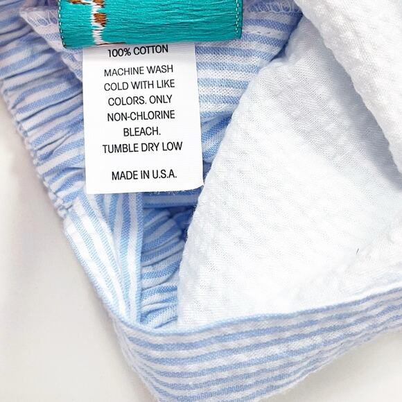 Anvy Kids Seersucker Striped Romper - Picture 6 of 9